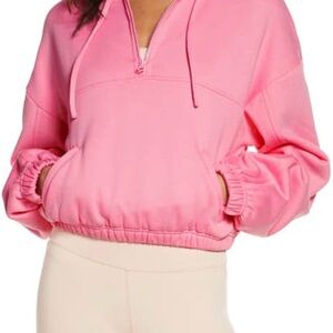 Alo Stadium Quarter Zip Sweatshirt (Pink)